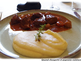 Daube de sanglier, puree pommes de terre-celeri