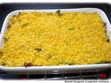 Gratin de chou vert et viande hachee