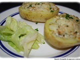 Pomme de terre farcie aux rillettes de thon