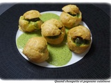 Profiteroles d'escargots creme de persil