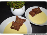 Pudding au chocolat et sa creme anglaise