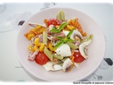 Salade de pat'atouille tomates-carottes-haricots