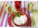 Sauce aux herbes et dips de legumes