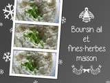 Boursin ail et fines-herbes maison