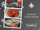 Bruschetta tomates-poivrons