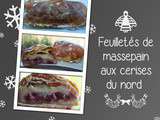 Feuilletés de massepain aux cerises du nord