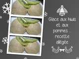 Glace aux kiwis et aux pommes ... recette allégée