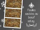 Nouilles sautées au boeuf satay