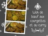 Wok de boeuf aux courgettes et au curry