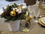 Table de Noël avec Jardin des Fleurs