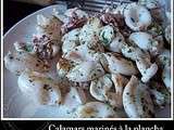 Calamars marinés cuisson à la plancha