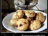 Scones aux cranberries  à la Jamie 