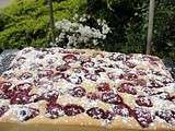 Tarte amandine aux framboises