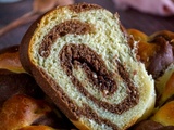 Brioche marbrée à la pâte à tartiner
