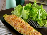 Courgettes farcies au jambon