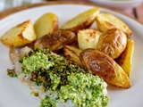 Filet de poisson au pesto de persil et pistache