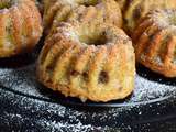 Mini bundt cakes aux amandes et pépites de chocolat