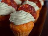 Mini-cupcakes au chorizo et fromage frais