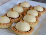 Mini tartelettes au chocolat et mousse au caramel au beurre salé