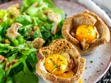 Oeufs en nids de pain de mie