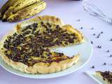 Tarte fondante aux bananes et pépites de chocolat