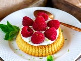 Tartelettes renversées aux framboises
