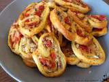 Palmiers sardines et tomates roties