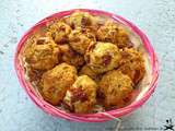 Rochers moelleux aux tomates séchées et boulettes oignons