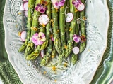Asperges vinaigrette au citron Meyer : fraîcheur printanière
