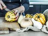 Courges patidoux farcies au Pot au feu