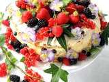 Gâteau aux fruits rouges pour la fête des pères