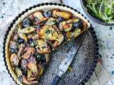 Tarte aux cèpes et escargots en persillade