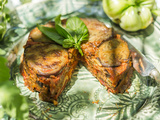 Tian d’aubergines mozzarella, sauce tomate basilic maison