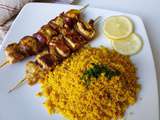 Brochettes de dinde aux epices