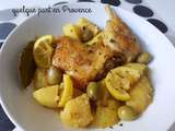 Cocotte de poulet et pommes de terre au citron