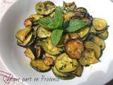 Courgettes a la menthe