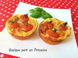 Frittatas au comte, tomates et cru