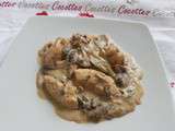 Poulet a la creme et champignons