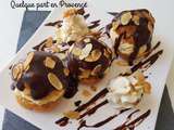 Profiteroles glace a la vanille et chantilly