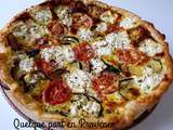 Quiche courgettes tomates et chevre