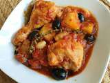 Ragout de poulet pommes de terre aux olives