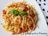 Spaghettis aux crevettes