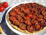 Tarte fine de tomates et tapenade