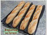 Baguettes au levain