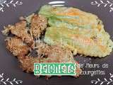 Beignets de fleurs de courgettes