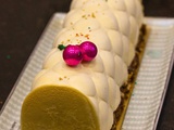 Bûche Vanille Caramel et Cacahuètes