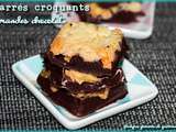 Carrés croquants amandes chocolat