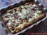 Clafoutis salé aux poivrons jaunes & tomates cerises #sans gluten