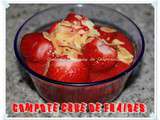 Compote crue de fraises