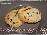 Cookies sans oeuf ni lait